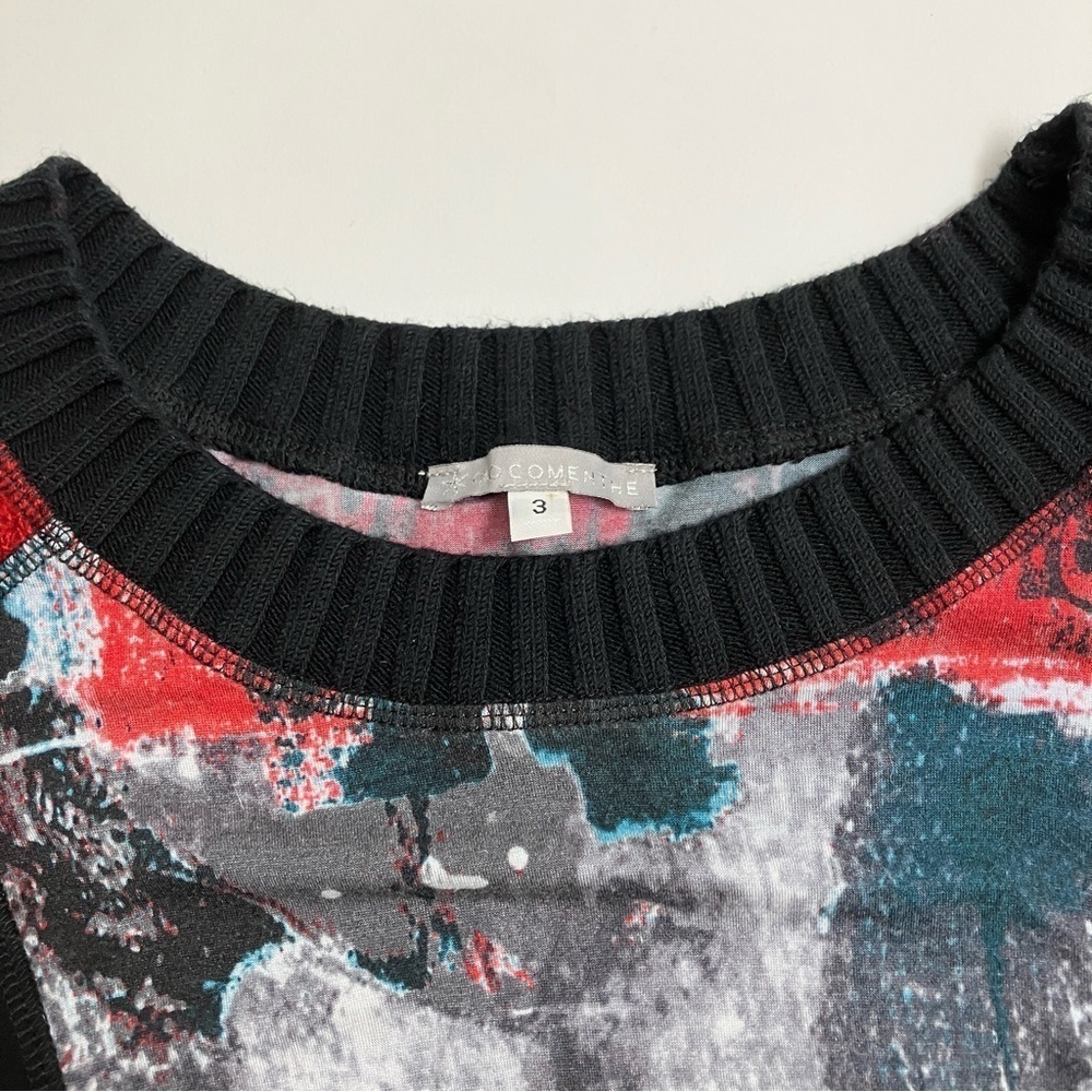 VINTAGE COCOMENTHE multi-textile long sleeve dress - Picture 3 of 5